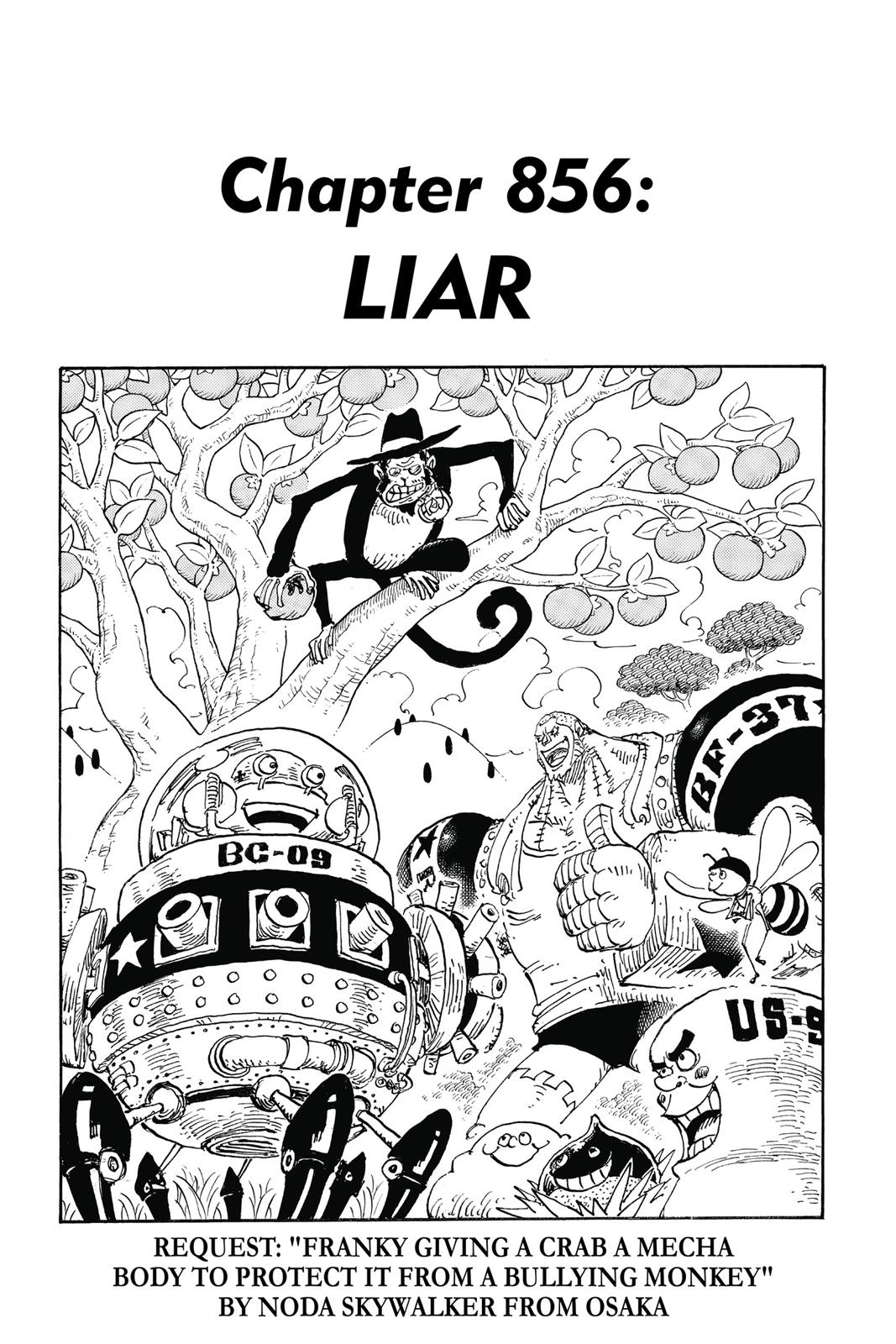  One Piece, Chapter 856 image 01
