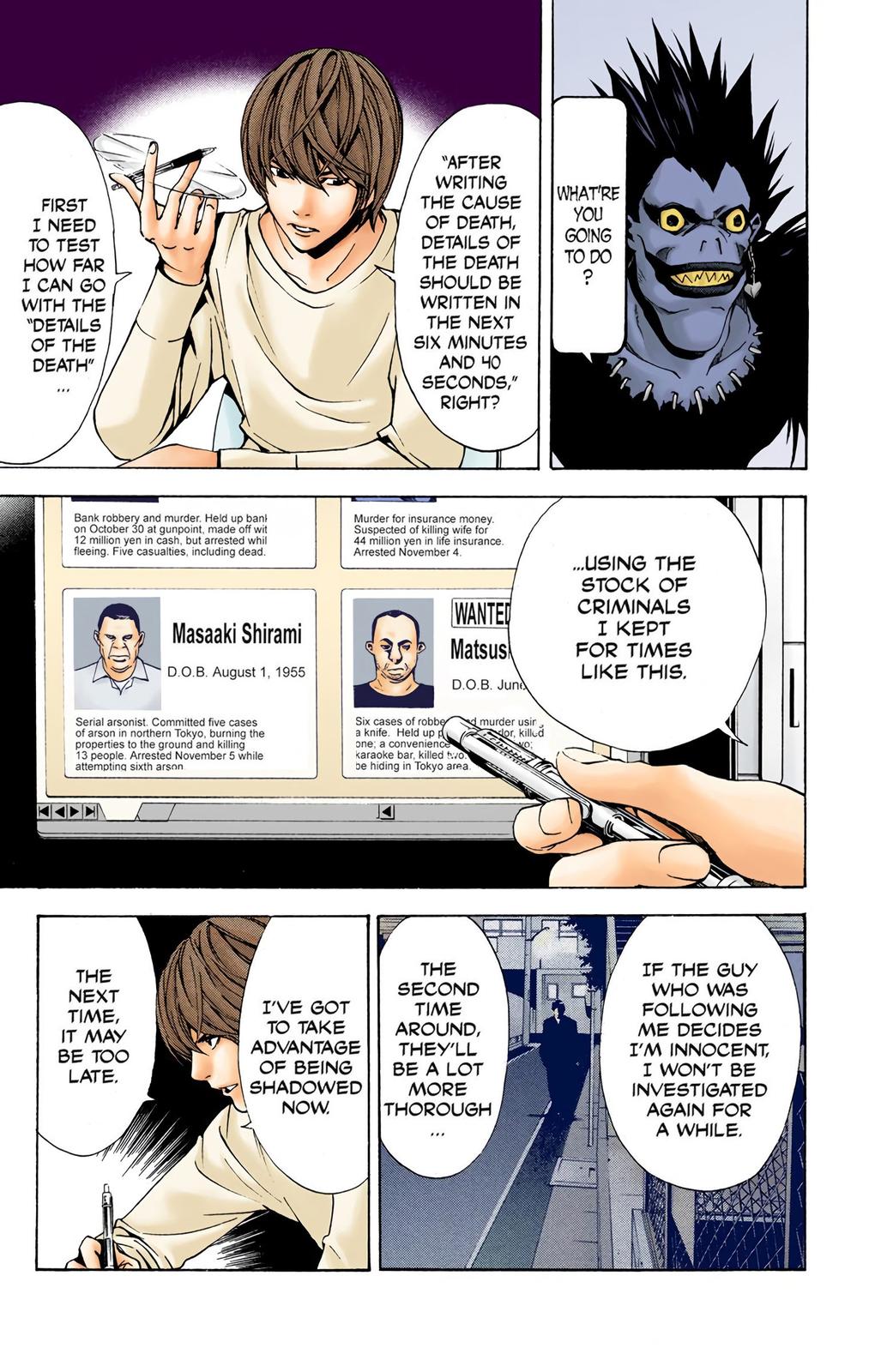  Death Note color,  Chapter 6 image 09