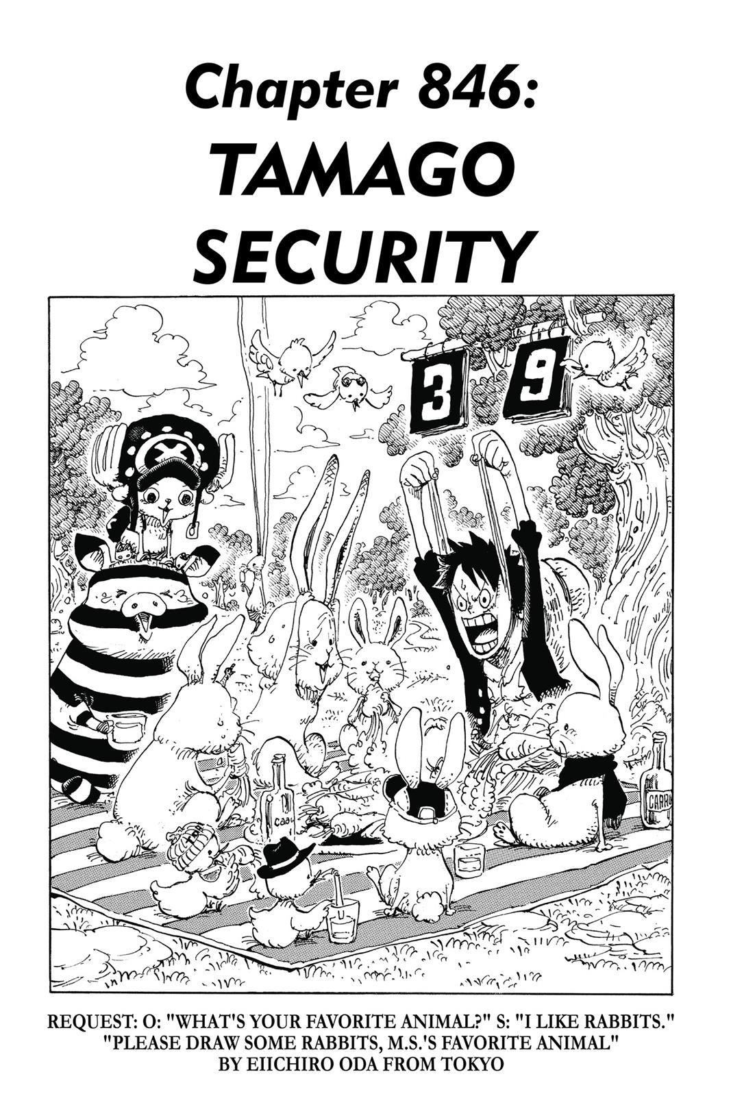  One Piece, Chapter 846 image 01