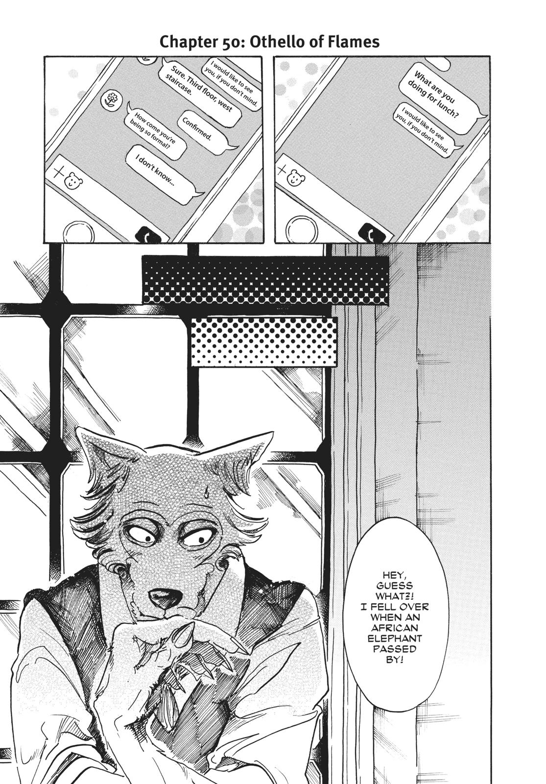 Beastars Manga, Chapter 50 image 001