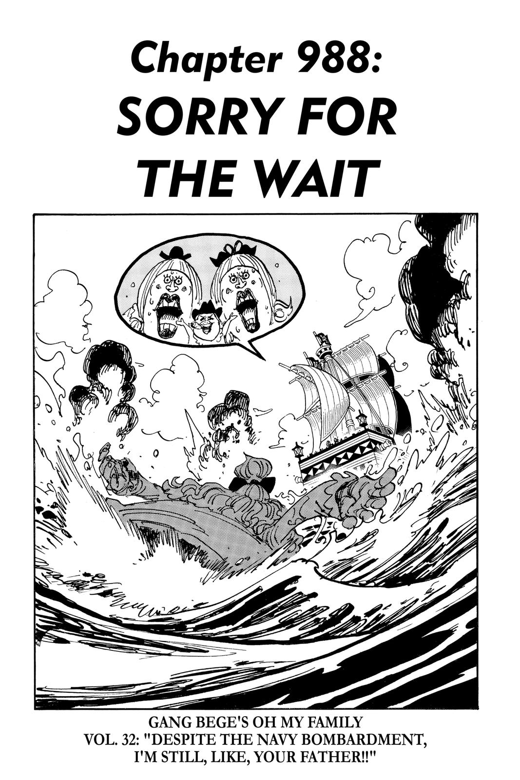  One Piece, Chapter 988 image 01