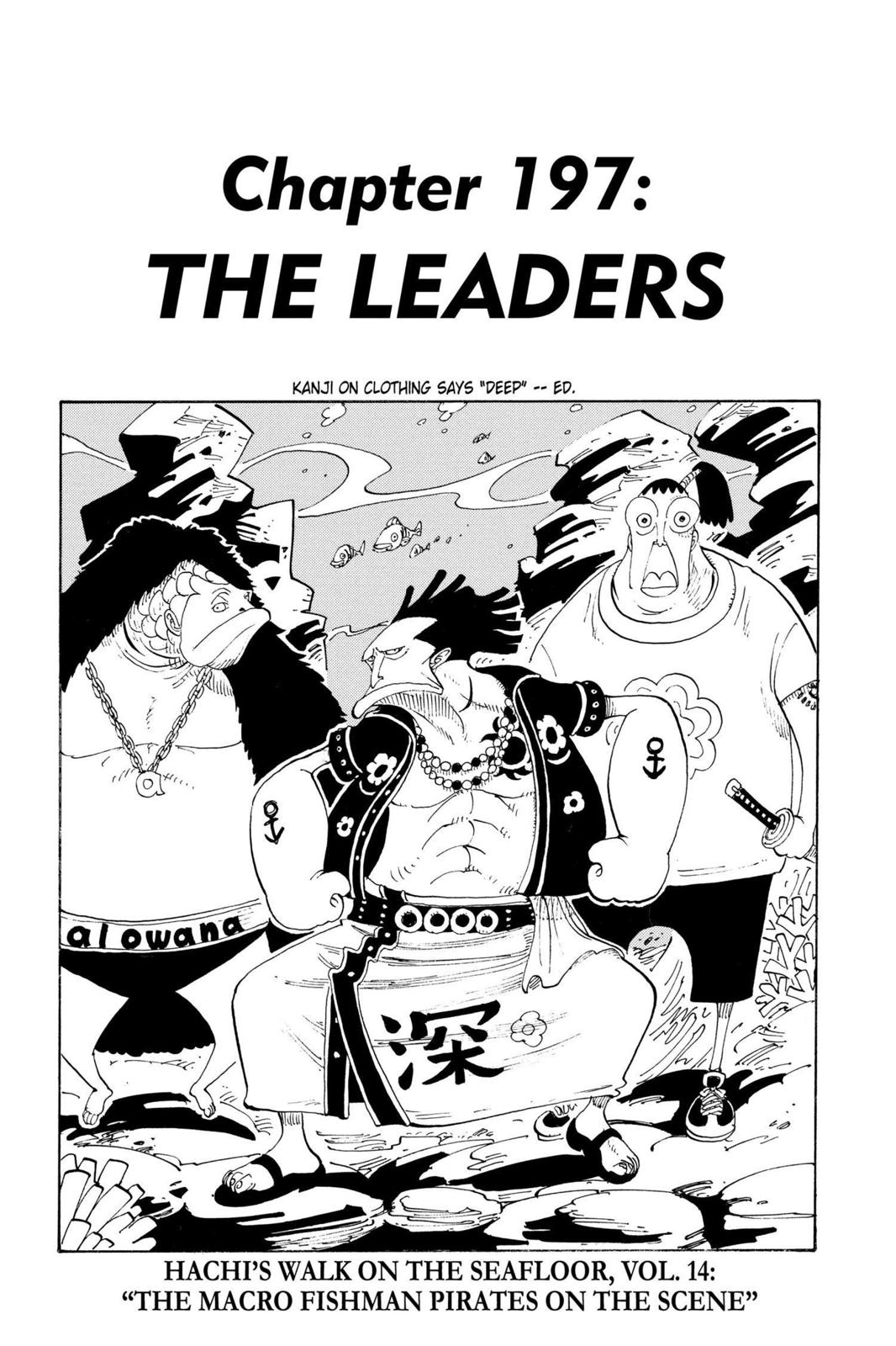  One Piece, Chapter 197 image 01