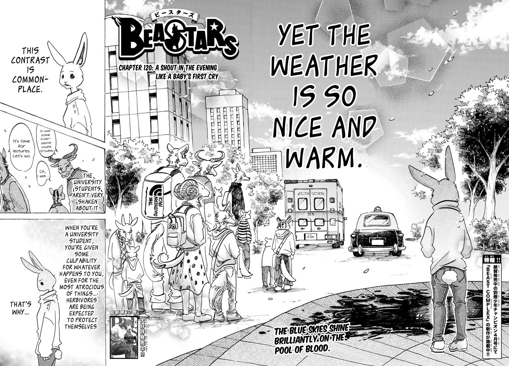 Beastars Manga, Chapter 120 image 002
