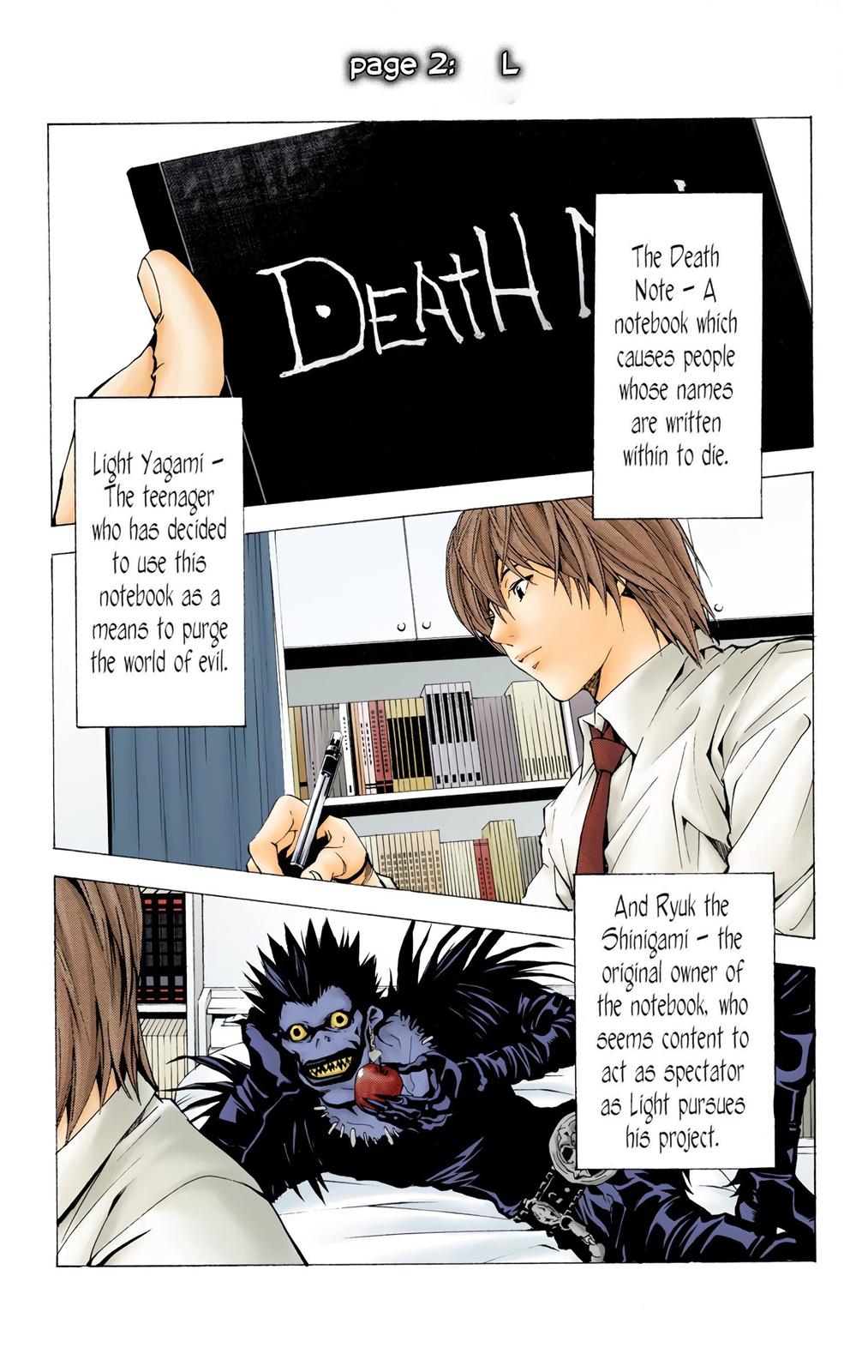  Death Note color,  Chapter 2 image 01