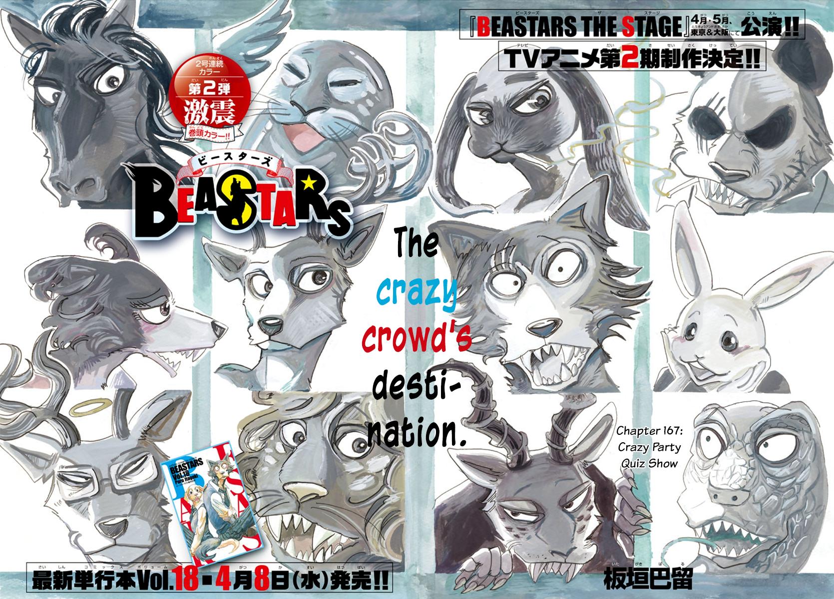 Beastars Manga, Chapter 167 image 001