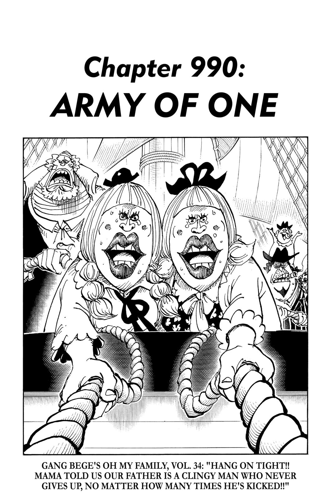  One Piece, Chapter 990 image 01