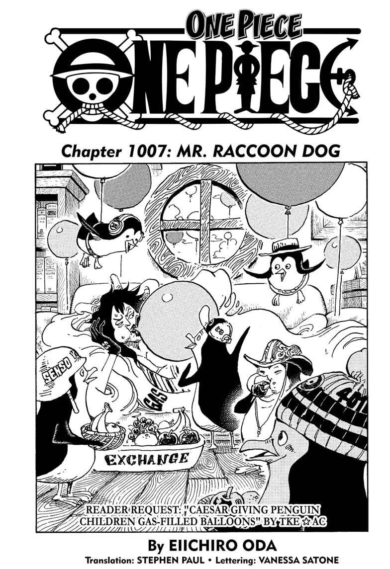  One Piece, Chapter 1007 image 01