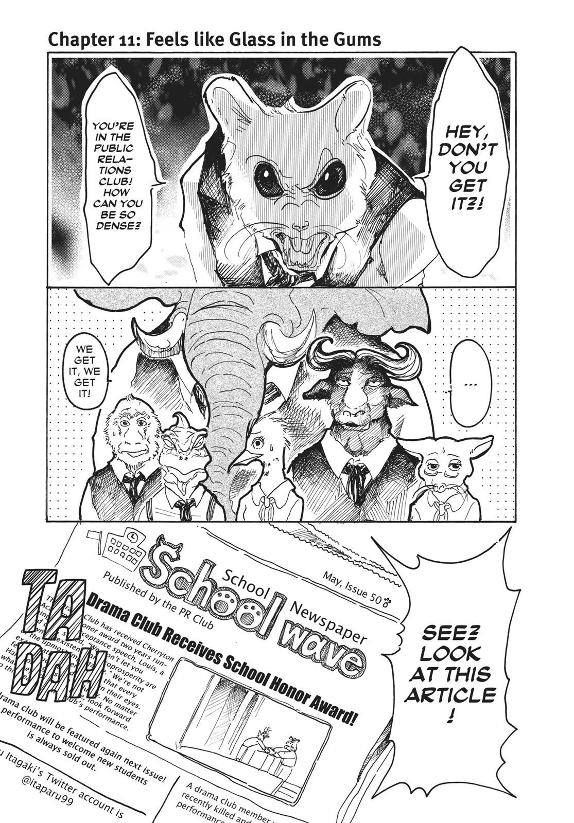 Beastars Manga, Chapter 11 image 001